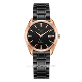Alexandre Christie AC 8682 LD Black Rosegold Stainless Steel